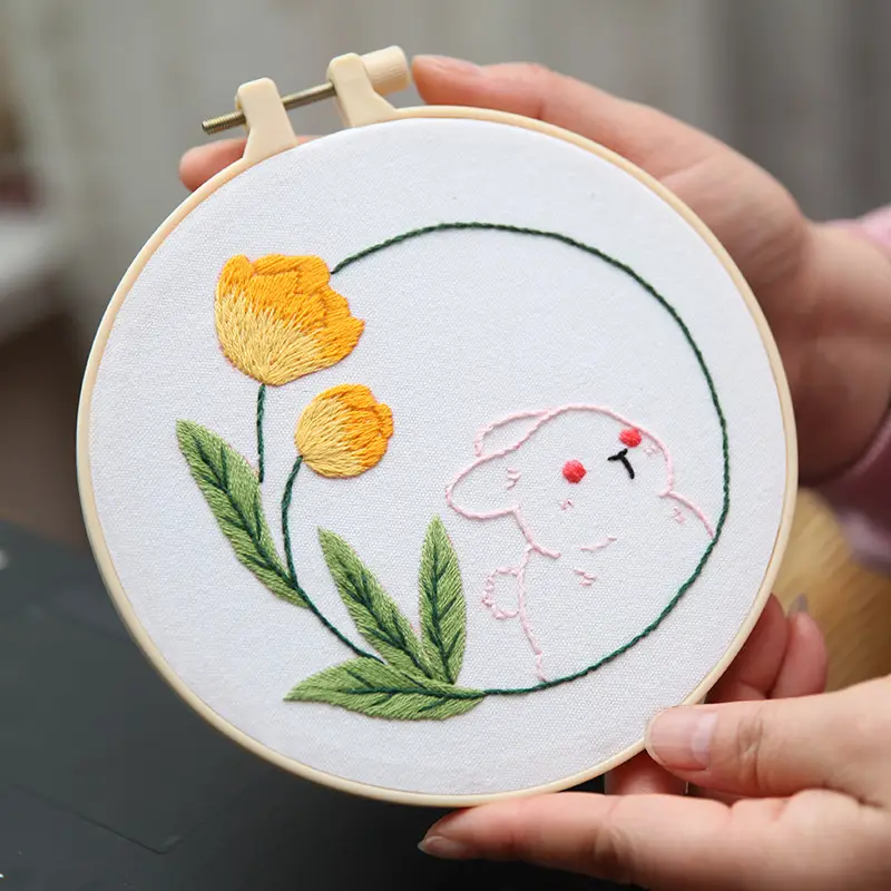 Cute Cartoon Dog Embroidery Hanging Picture for Kids - Image 4