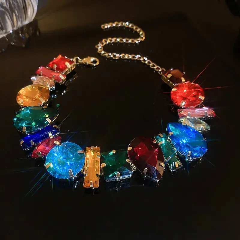 Exaggerated Diamond Choker Necklace for Women - Image 2