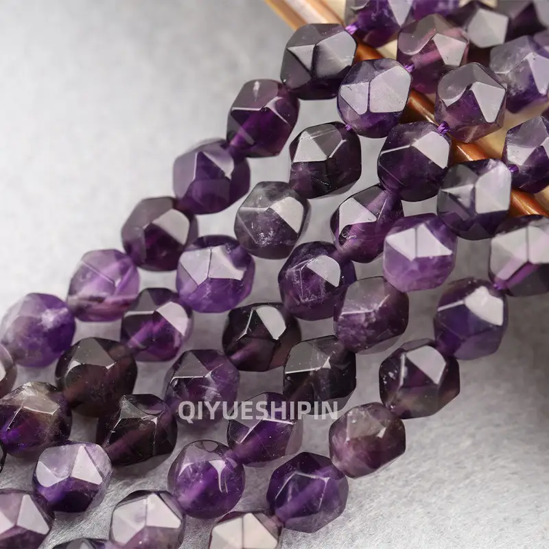 Black Cut Diamond Beads for DIY Jewelry Accessories