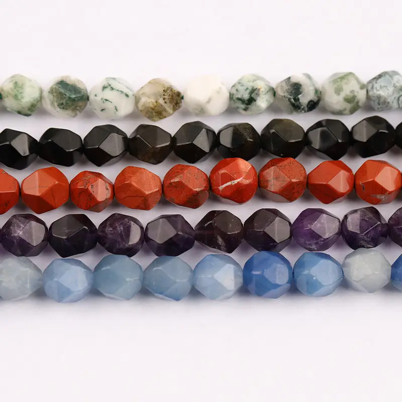 Black Cut Diamond Beads for DIY Jewelry Accessories