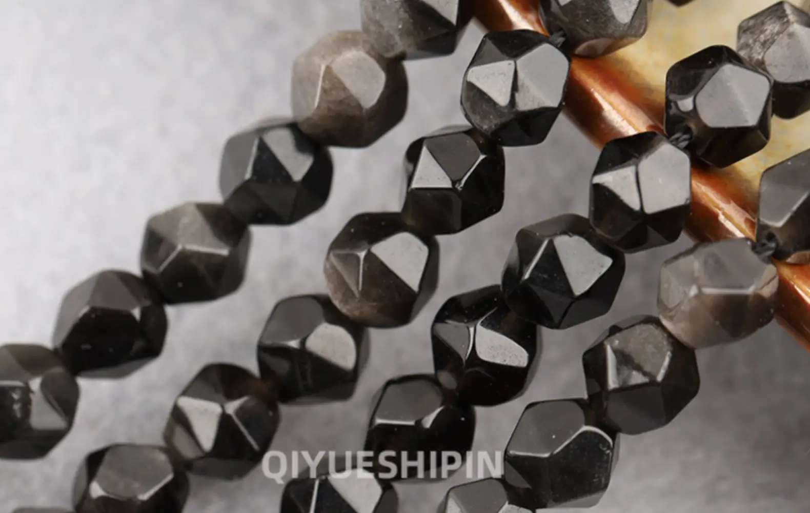 Black Cut Diamond Beads for DIY Jewelry Accessories — feature 12