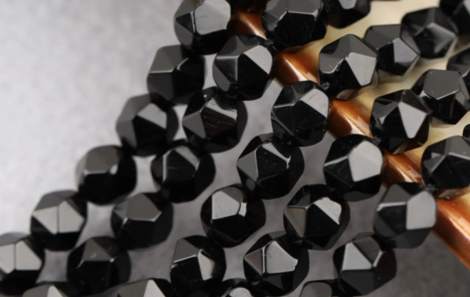 Black Cut Diamond Beads for DIY Jewelry Accessories — feature 31