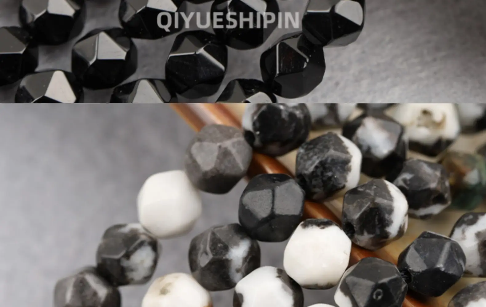 Black Cut Diamond Beads for DIY Jewelry Accessories — feature 32