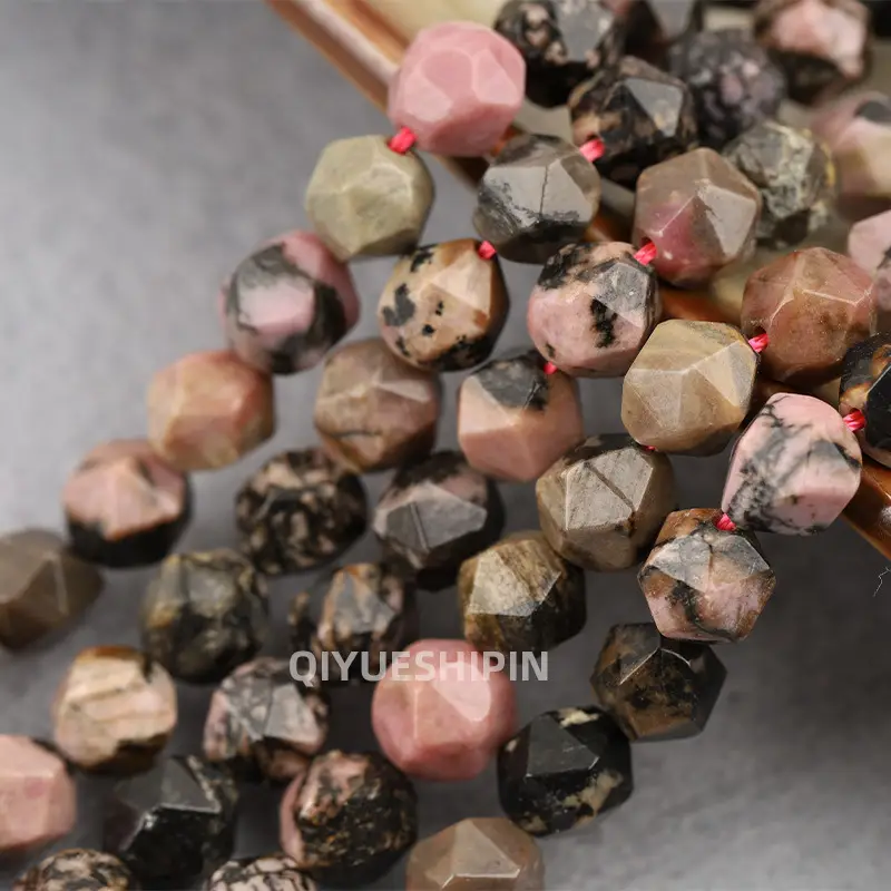 Black Cut Diamond Beads for DIY Jewelry Accessories