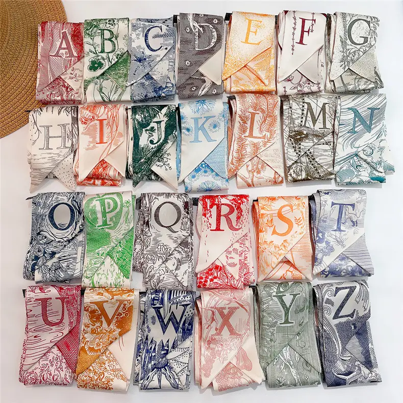 Imitation Silk Scarf Set Korean Decorative Ribs