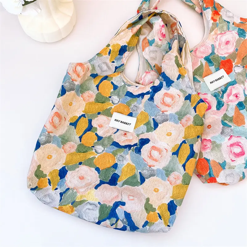 Vintage Floral Canvas Shoulder Bag for Students — feature 15