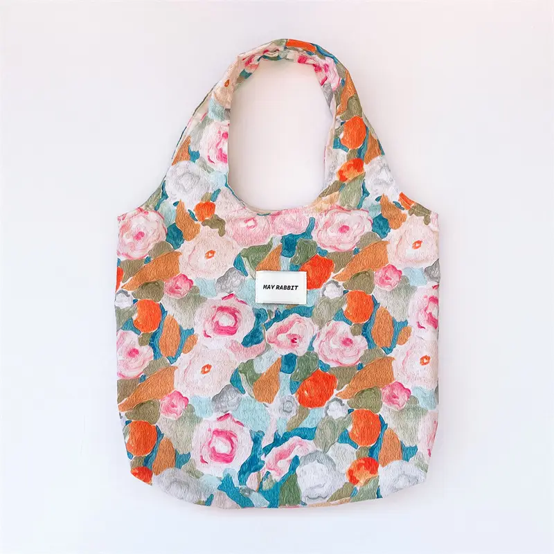 Vintage Floral Canvas Shoulder Bag for Students — feature 20