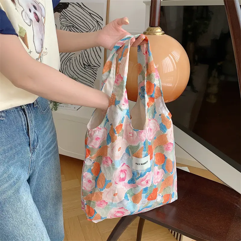 Vintage Floral Canvas Shoulder Bag for Students — feature 7