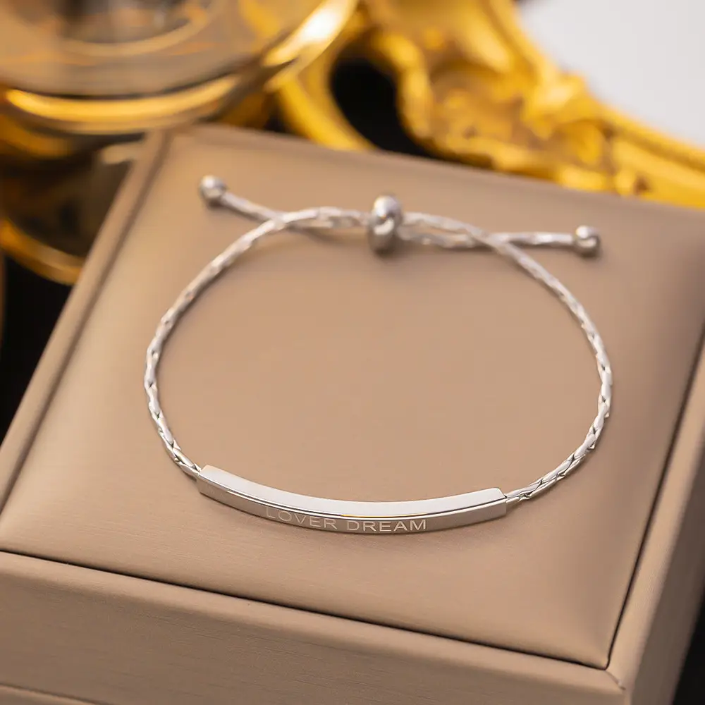 Golden European Cross-Border Geometric Bracelet Wholesale - Image 2