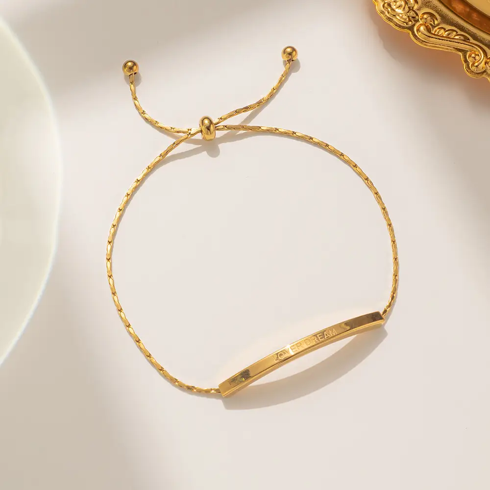 Golden European Cross-Border Geometric Bracelet Wholesale - Image 4
