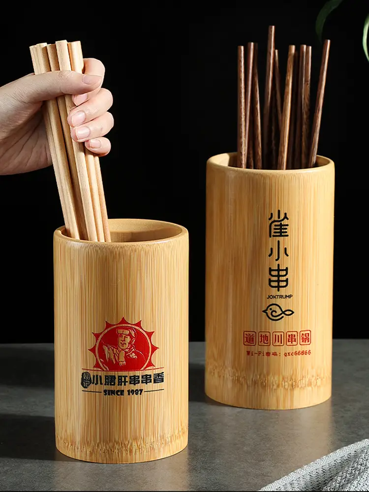 Bamboo Chopstick Barrel 8x5.8cm for Home & Bar — feature 13