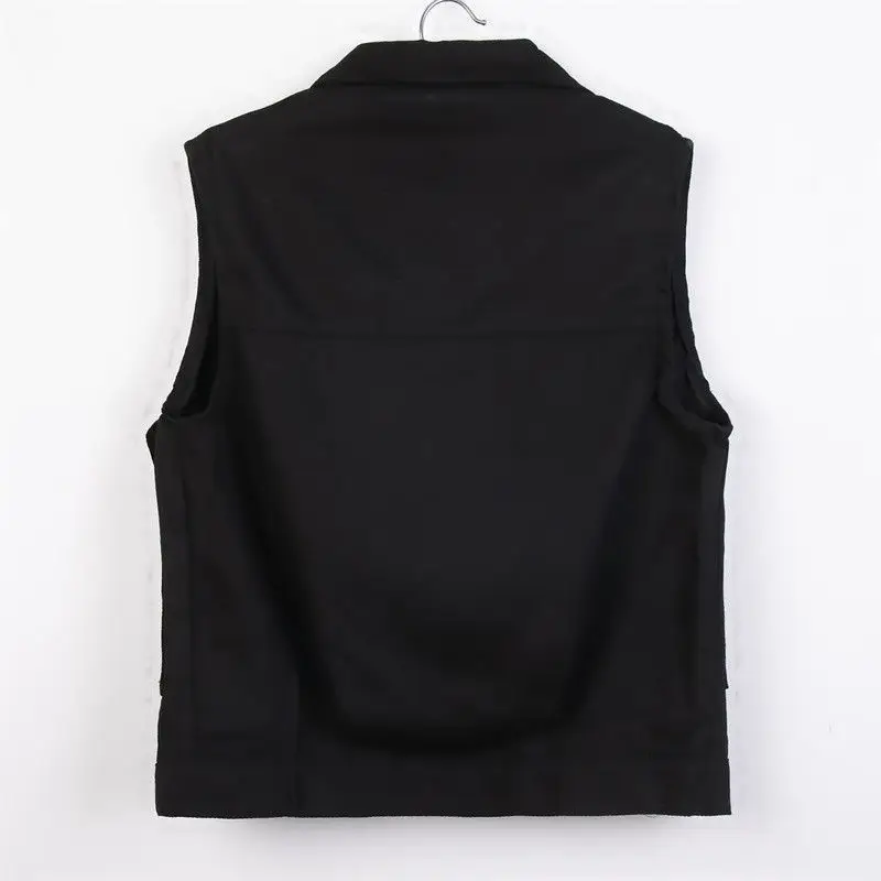 Women's 2023 White Denim Vest Slim Fit Sleeveless Clip — feature 26