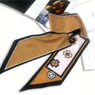 Long Narrow Silk Scarf for Women with Zipper Closure — feature 13