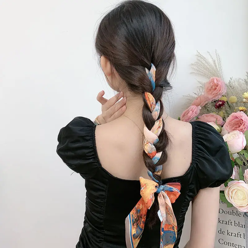 Long Narrow Silk Scarf for Women with Zipper Closure — feature 26