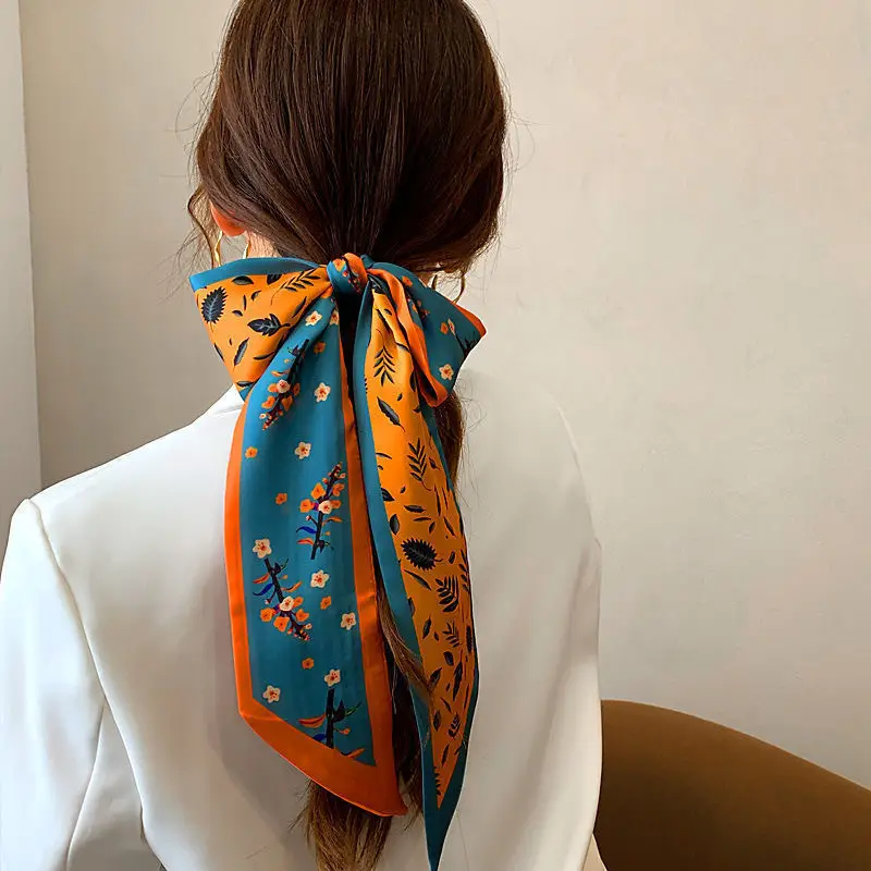 Long Narrow Silk Scarf for Women with Zipper Closure — feature 32