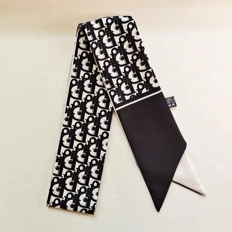 Long Narrow Silk Scarf for Women with Zipper Closure — feature 44