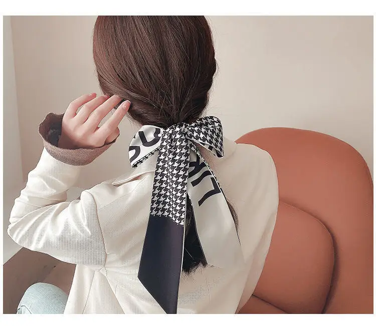 Long Narrow Silk Scarf for Women with Zipper Closure — feature 48
