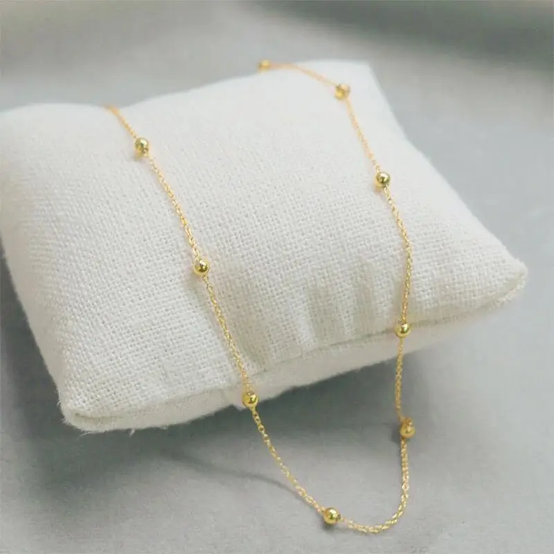 Gold Beaded Necklace for Women - Elegant & Lightweight - Image 2