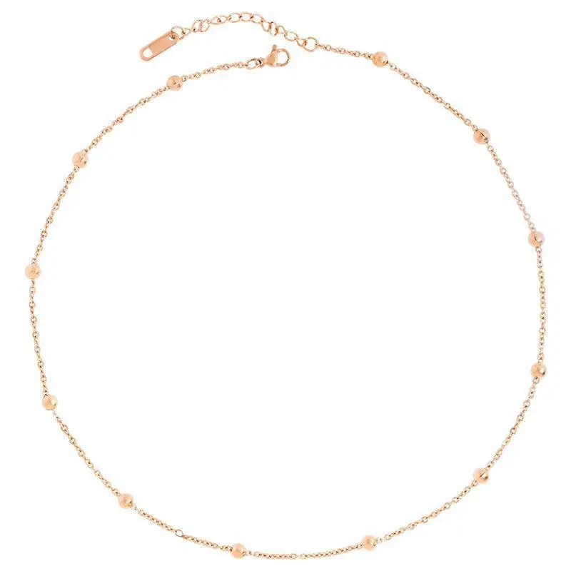 Gold Beaded Necklace for Women - Elegant & Lightweight - Image 4
