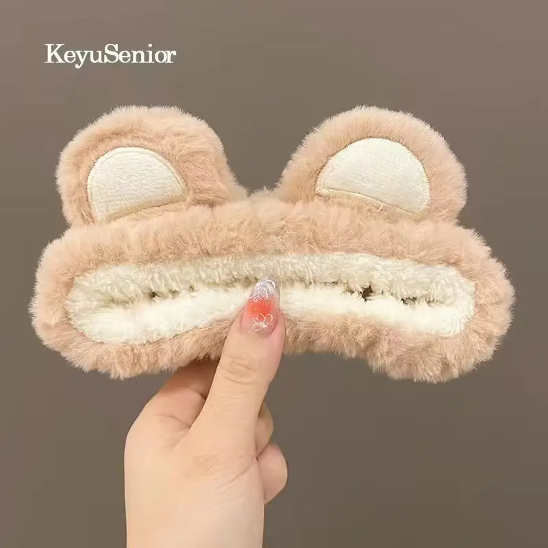 Pink Bear Ear Headband for Face, Hair, Mask, Makeup - Image 4