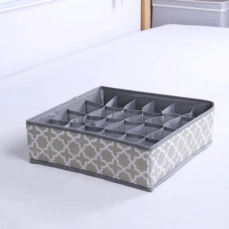 24-Grid Printed Storage Box with Bottom Zipper — feature 9