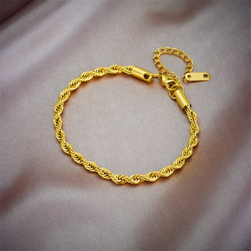 Gold Plated Chain Necklace & Bracelet Set for Men - Image 10