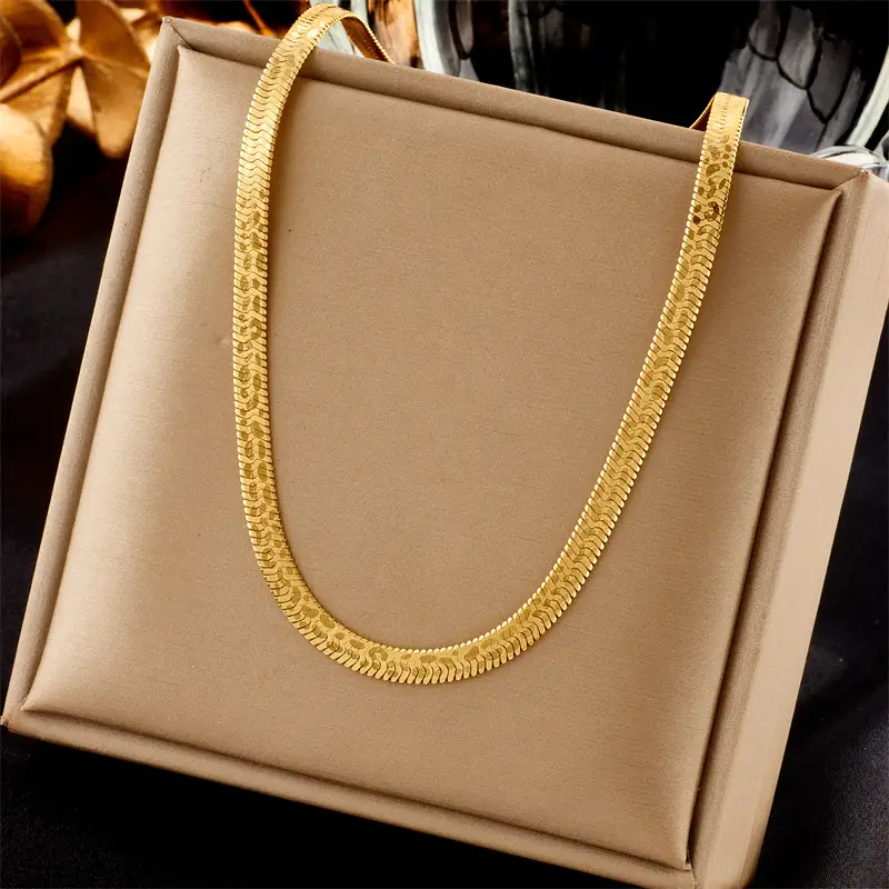 Gold Plated Chain Necklace & Bracelet Set for Men - Image 19
