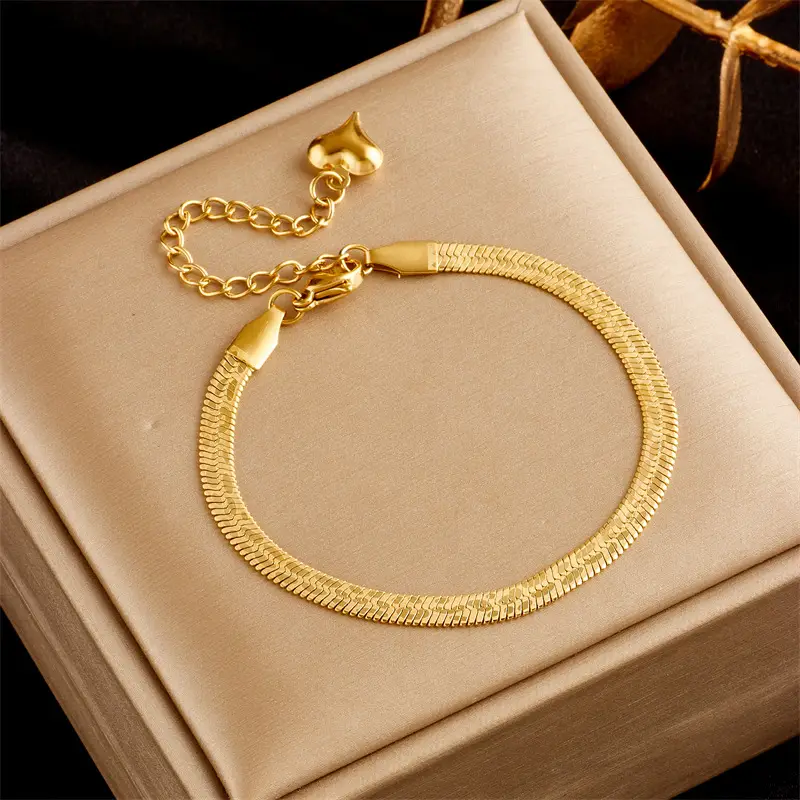 Gold Plated Chain Necklace & Bracelet Set for Men - Image 20