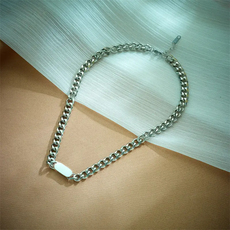 Gold Plated Chain Necklace & Bracelet Set for Men - Image 6