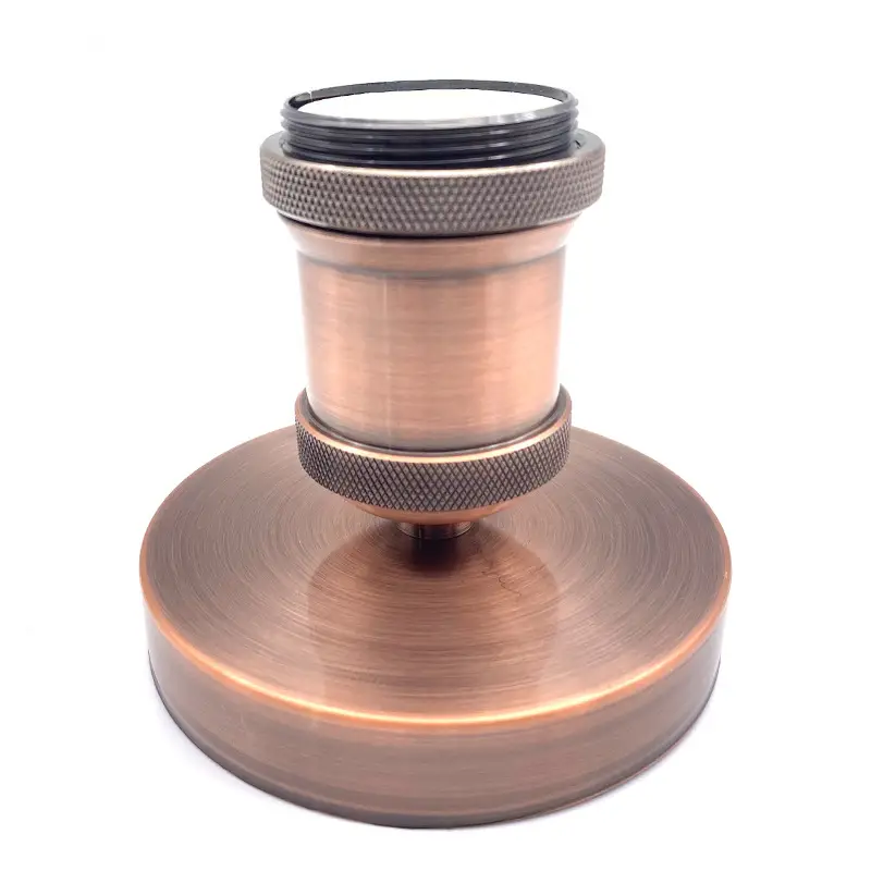 E27 Screw Lamp Base 15.5cm Black