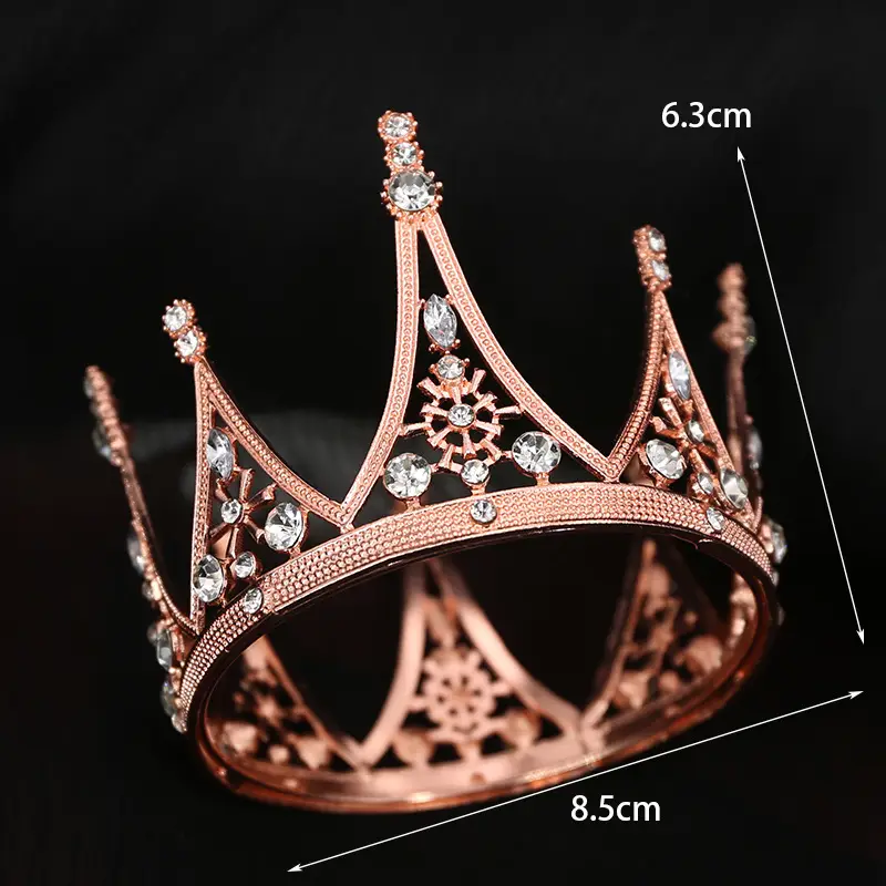 Gold Baroque Crown for Girls & Boys Birthday Decoration - Image 11