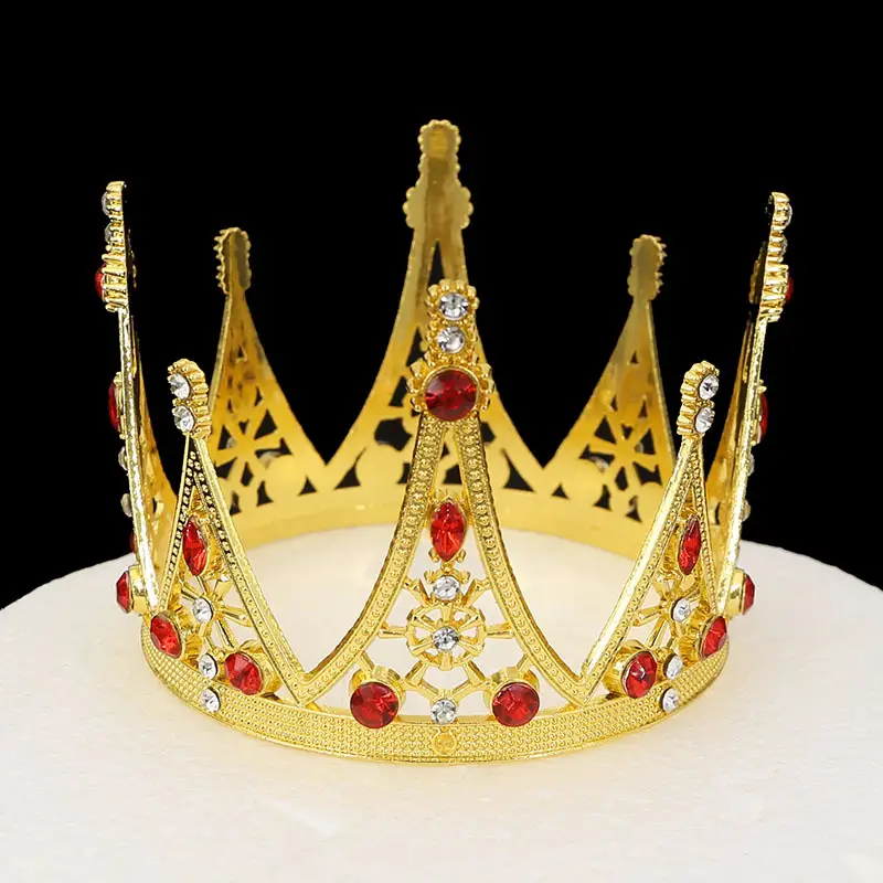 Gold Baroque Crown for Girls & Boys Birthday Decoration - Image 9