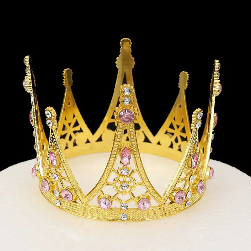 Gold Baroque Crown for Girls & Boys Birthday Decoration - Image 7