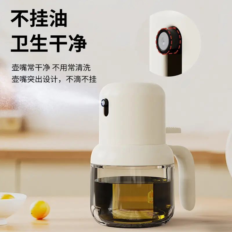 Press Type Glass Oil Bottle for Air Fryer & BBQ - Image 7