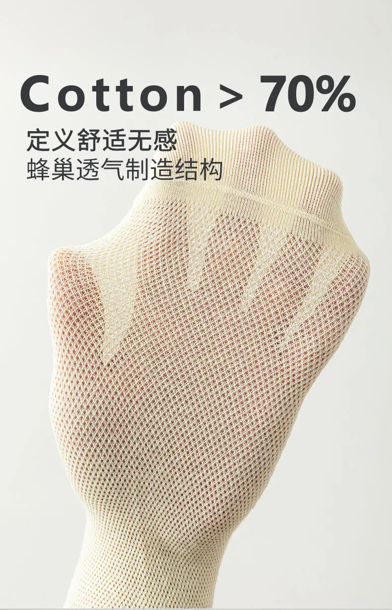 Mesh Socks Women's Socks Summer Thin Cotton Socks Short Tube Deodorant Breathable Sweat-Absorbent Shallow Mouth Comfortable Women's Socks Wholesale — feature 5