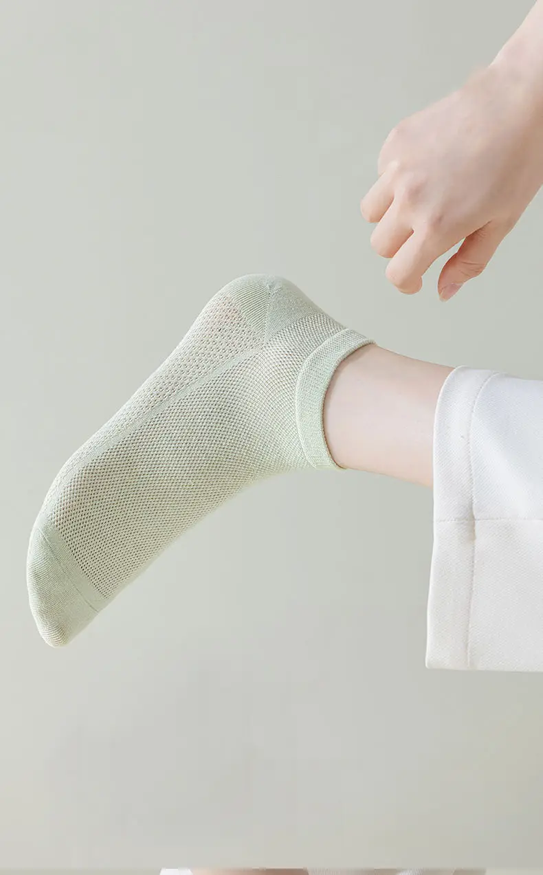 Mesh Socks Women's Socks Summer Thin Cotton Socks Short Tube Deodorant Breathable Sweat-Absorbent Shallow Mouth Comfortable Women's Socks Wholesale — feature 7