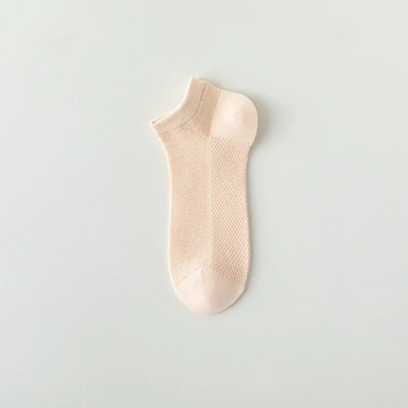 Mesh Socks Women's Socks Summer Thin Cotton Socks Short Tube Deodorant Breathable Sweat-Absorbent Shallow Mouth Comfortable Women's Socks Wholesale