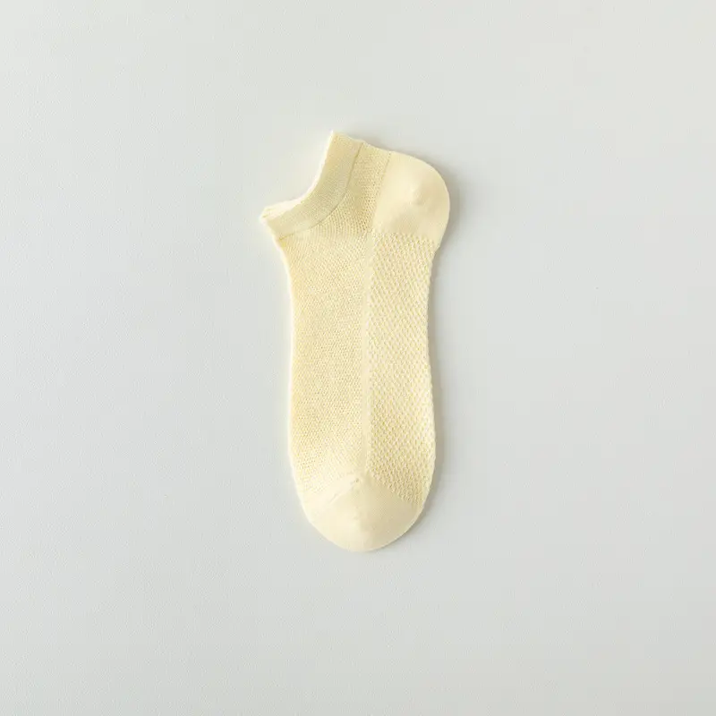 Mesh Socks Women's Socks Summer Thin Cotton Socks Short Tube Deodorant Breathable Sweat-Absorbent Shallow Mouth Comfortable Women's Socks Wholesale