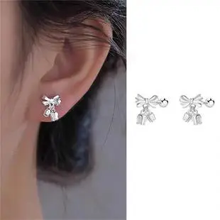S999 Foot Silver Panda Earrings Female Korean Japanese Style Cute Small All-match Cartoon Free Earrings Source Factory — feature 21