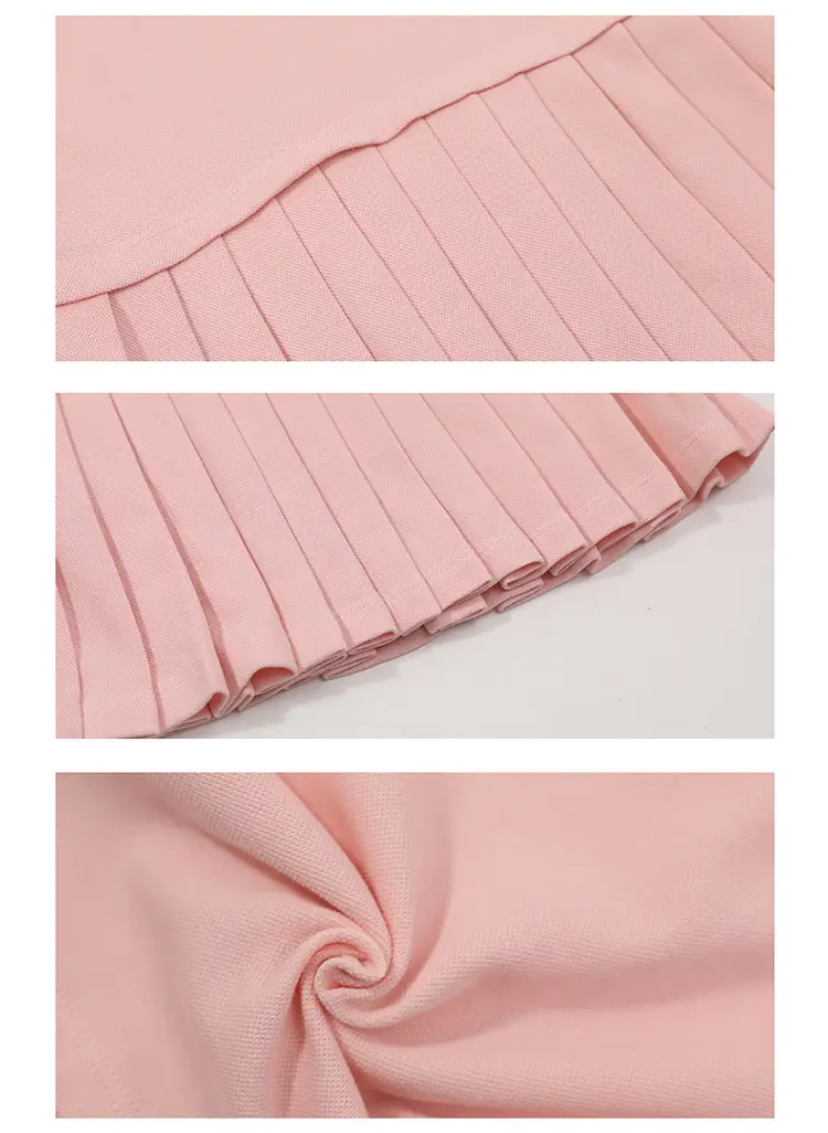 Girls Pink Pleated Polo Skirt Summer Dress 2025 — feature 12