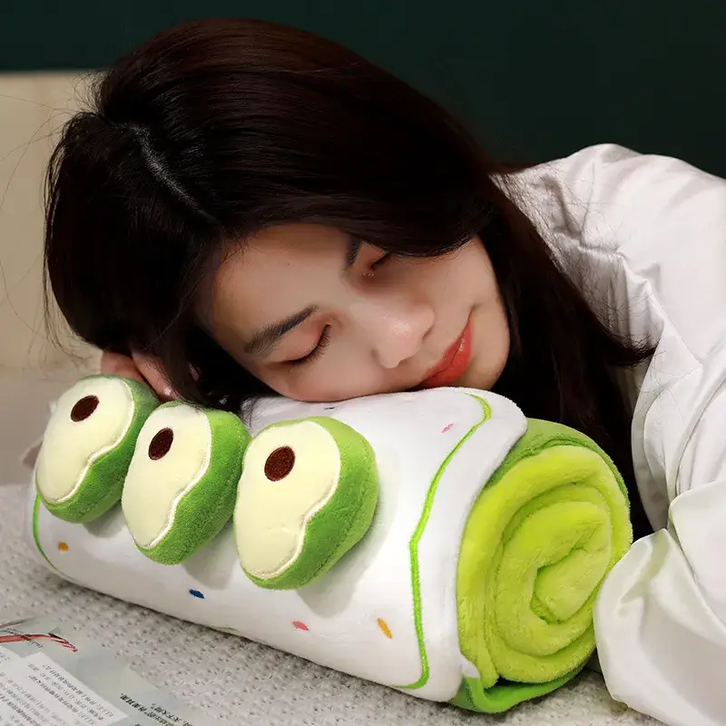 Cute Cartoon Fruit Pillow Blanket Dual Use Nap Pillow - Image 5