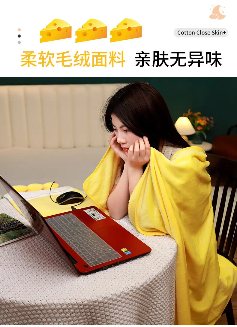 Cute Cartoon Fruit Pillow Blanket Dual Use Nap Pillow — feature 6