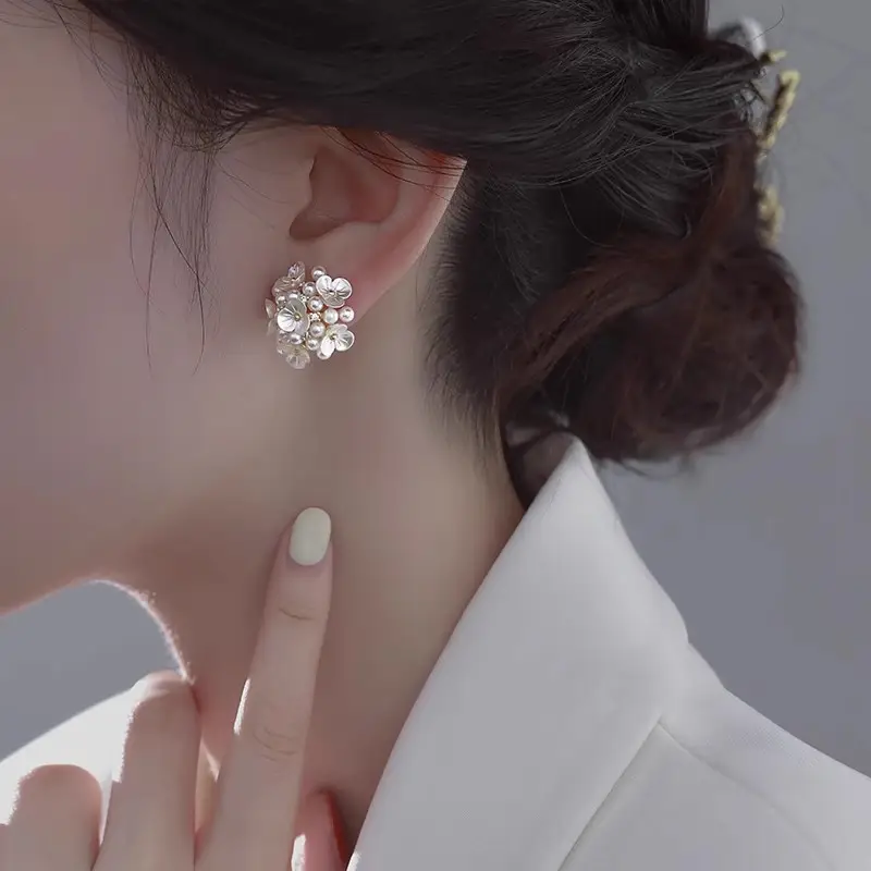 Fairy Flower Ear Clip No Hole Mosquito Repellent Earrings