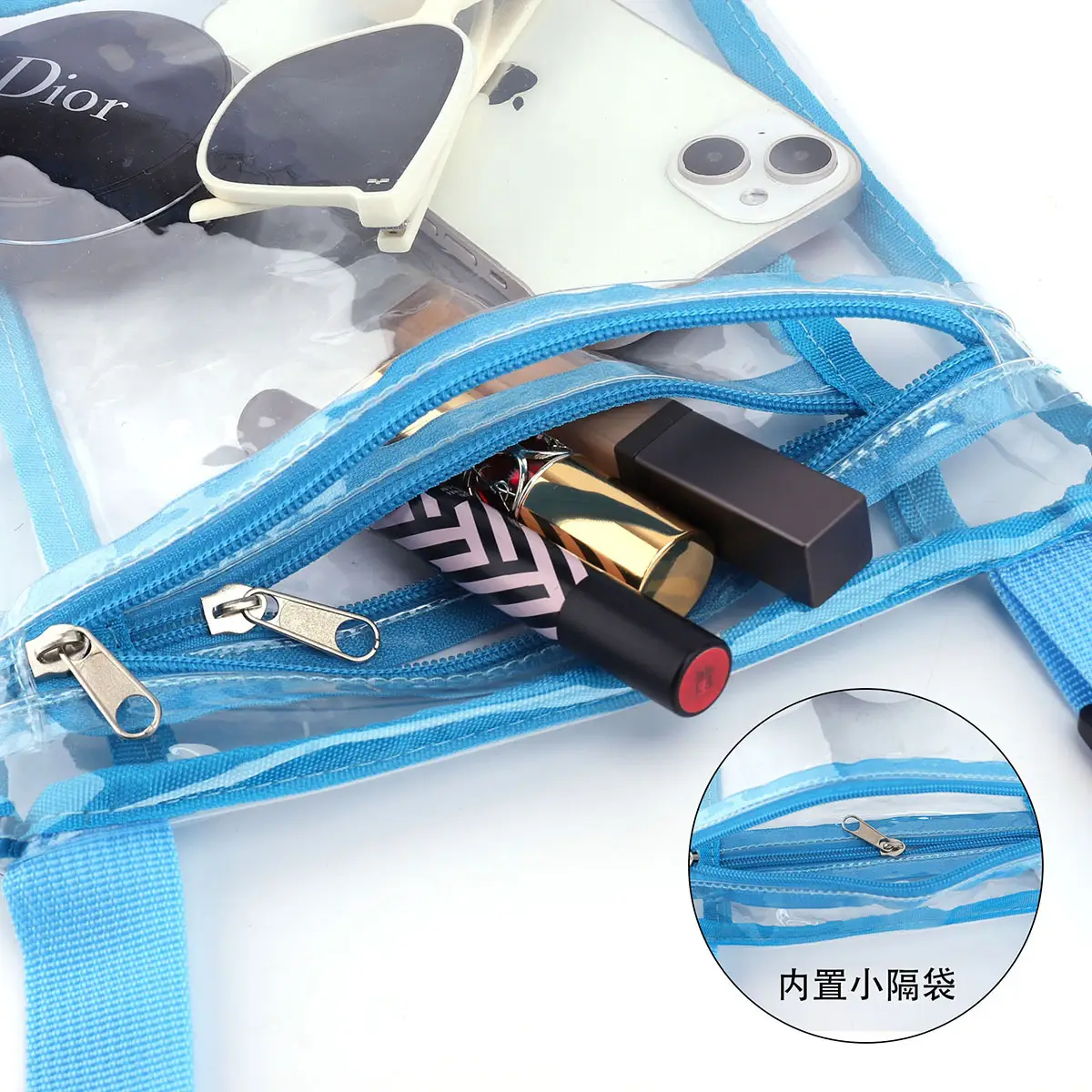 Transparent Waterproof Shoulder Bag for Phones & Accessories — feature 4