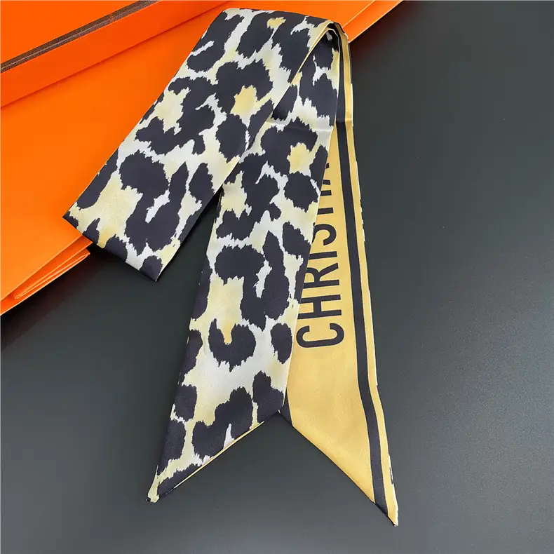 Women's Silk Scarf Red Polka Dot Design