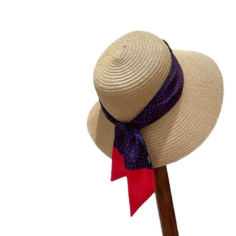 Women's Silk Scarf Red Polka Dot Design