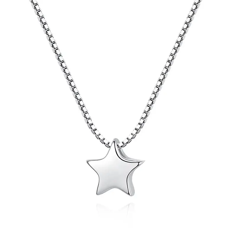 Titanium Beaded Five-pointed Star Necklace for Girls - Image 6