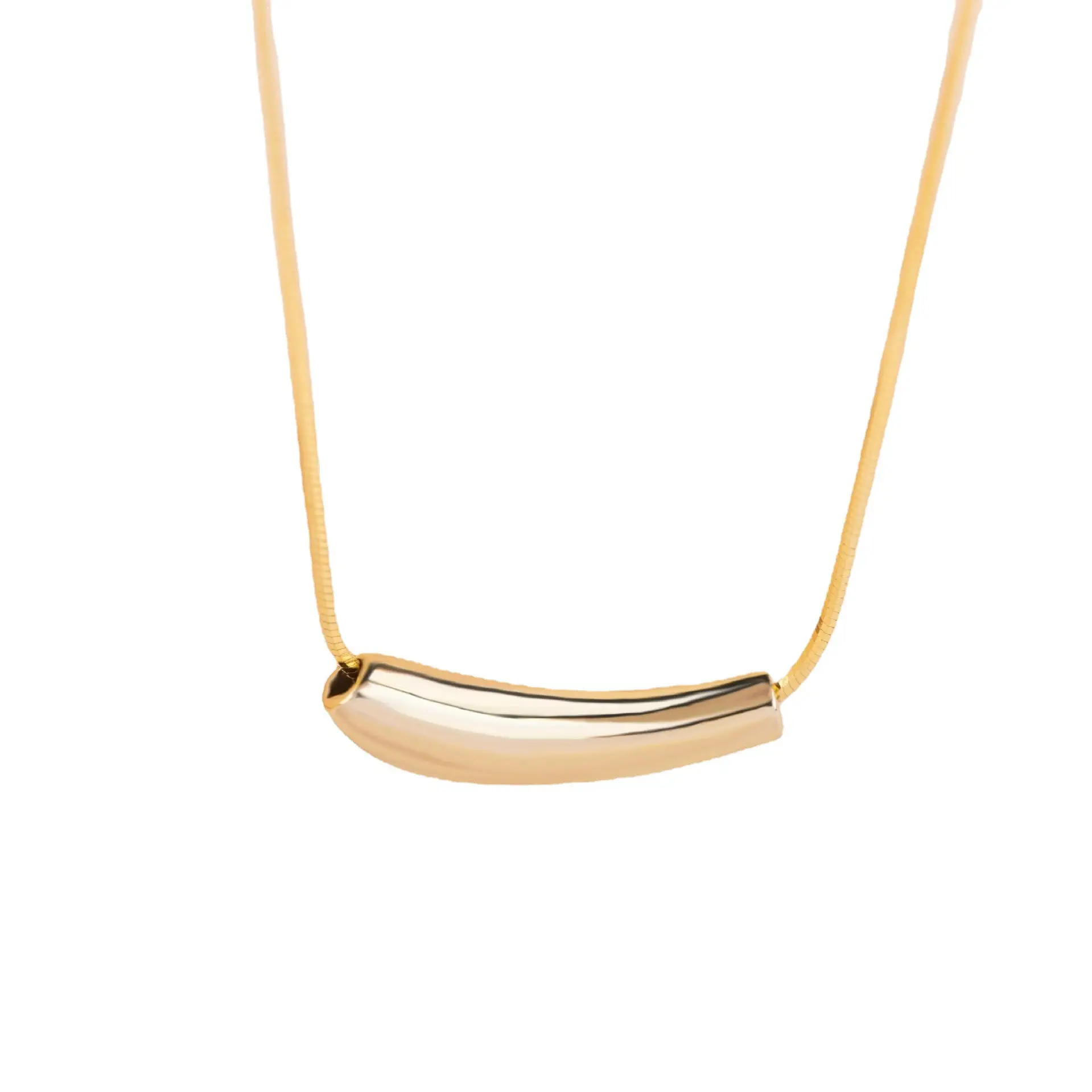 European & American Cross-Border Eggplant Snake Bone Clavicle Necklace - Image 4
