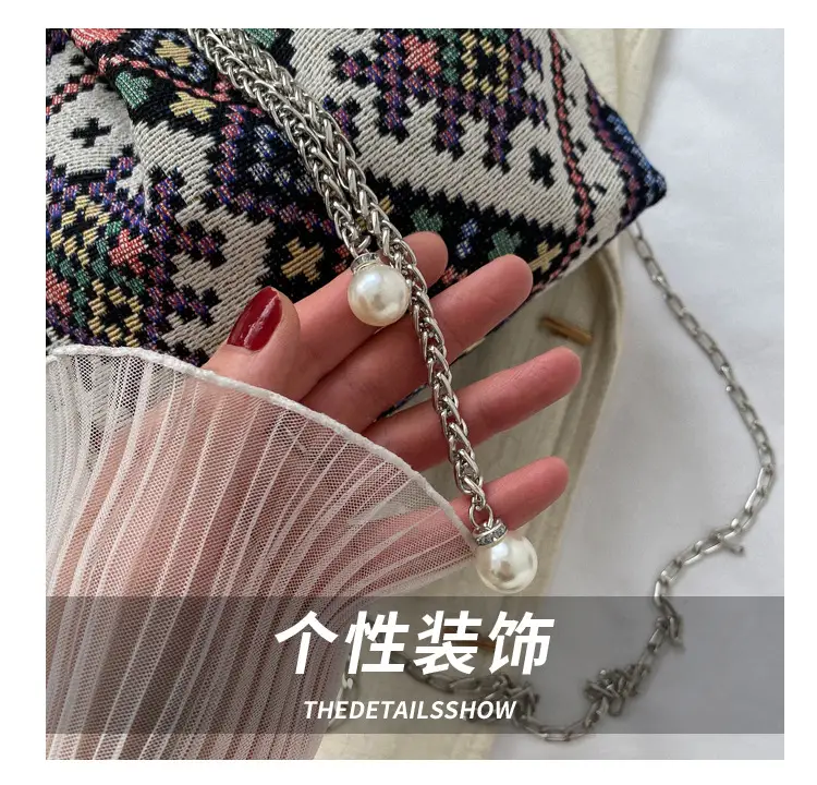 Ethnic Patterned Bucket Bag for Women — feature 4