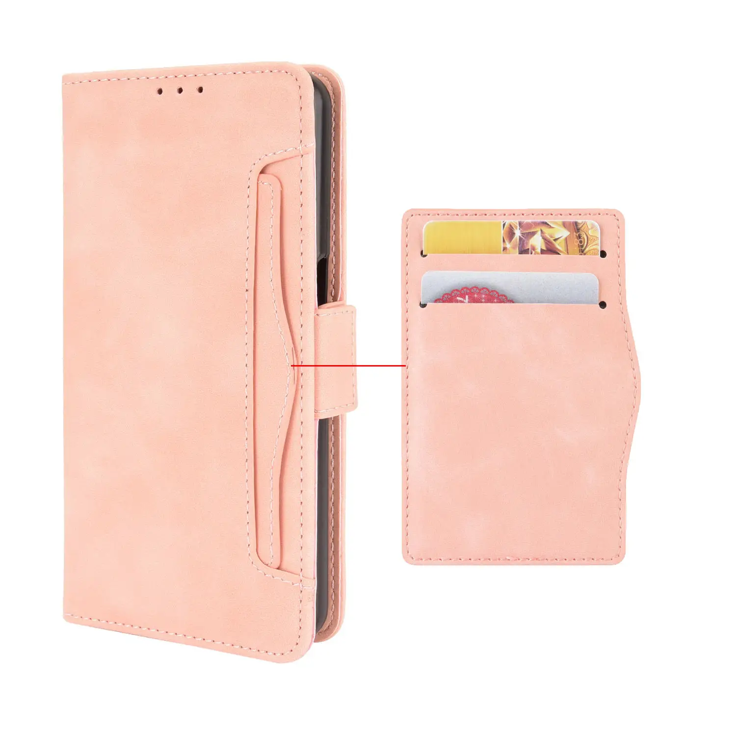 Oukitel C32 Leather Wallet Case with 4 Card Slots
